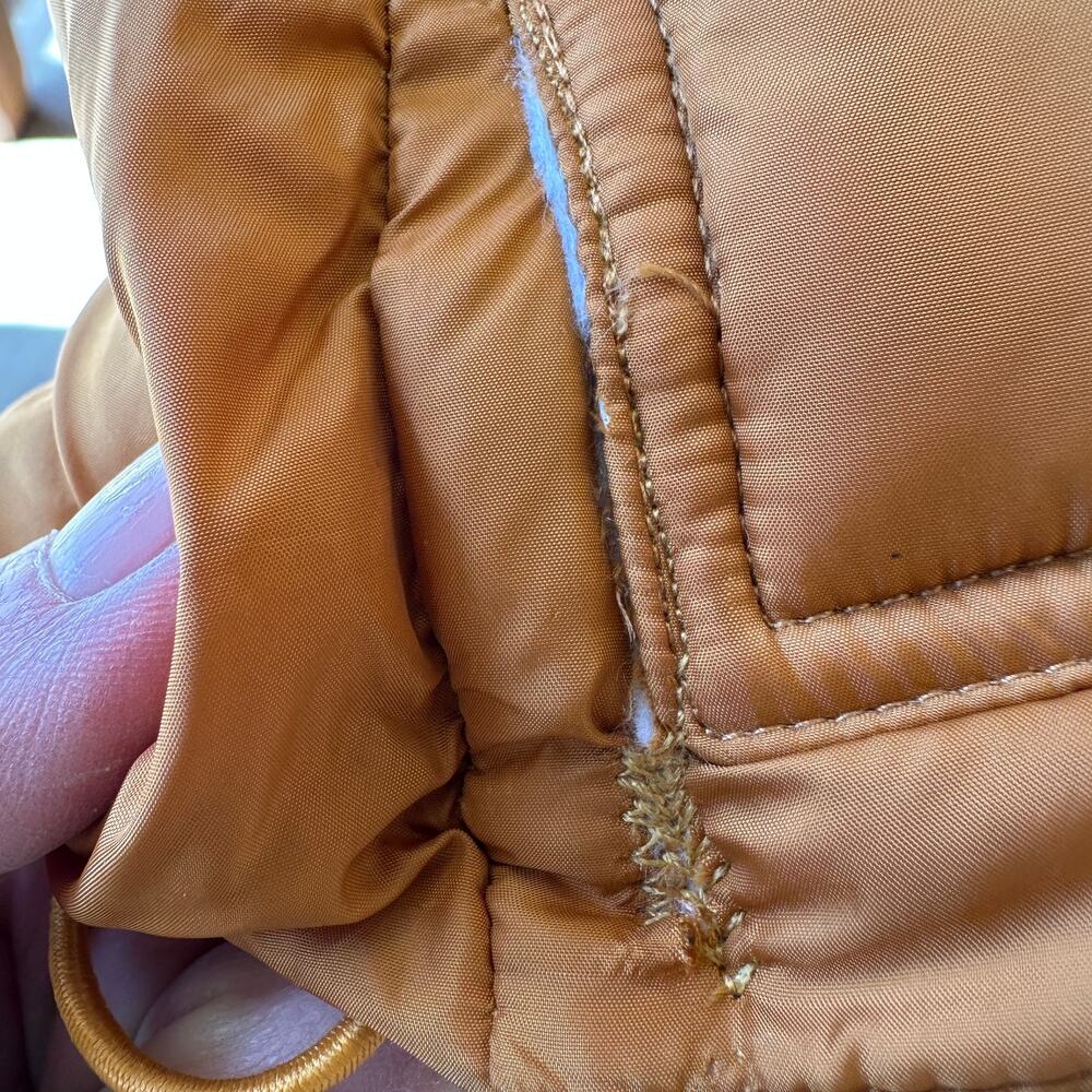 NVLT Copper Wonder Puffer Ski Jacket SMALL Hoodie Oversized Retro Designer $199 - Picture 10 of 10